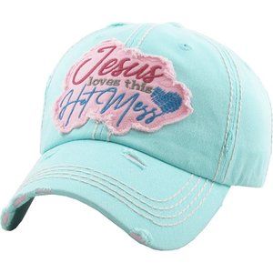KBETHOS Accessories - KBETHOS JESUS LOVES THIS HOT MESS Vintage Cap KBETHOS Accessories - KBETHOS JESUS LOVES THIS HOT MESS Vintage Cap